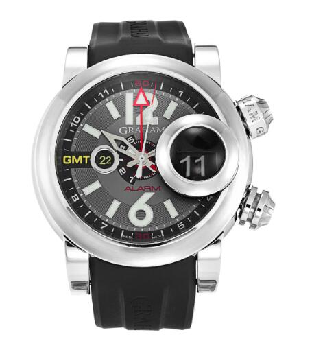 Replica Graham Watch 2SWGS.B23A Swordfish Grillo Alarm GMT Black EYE